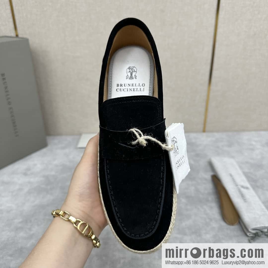 ππBC's new products are on the shelves Brunello Cucinell * straw casual loafers