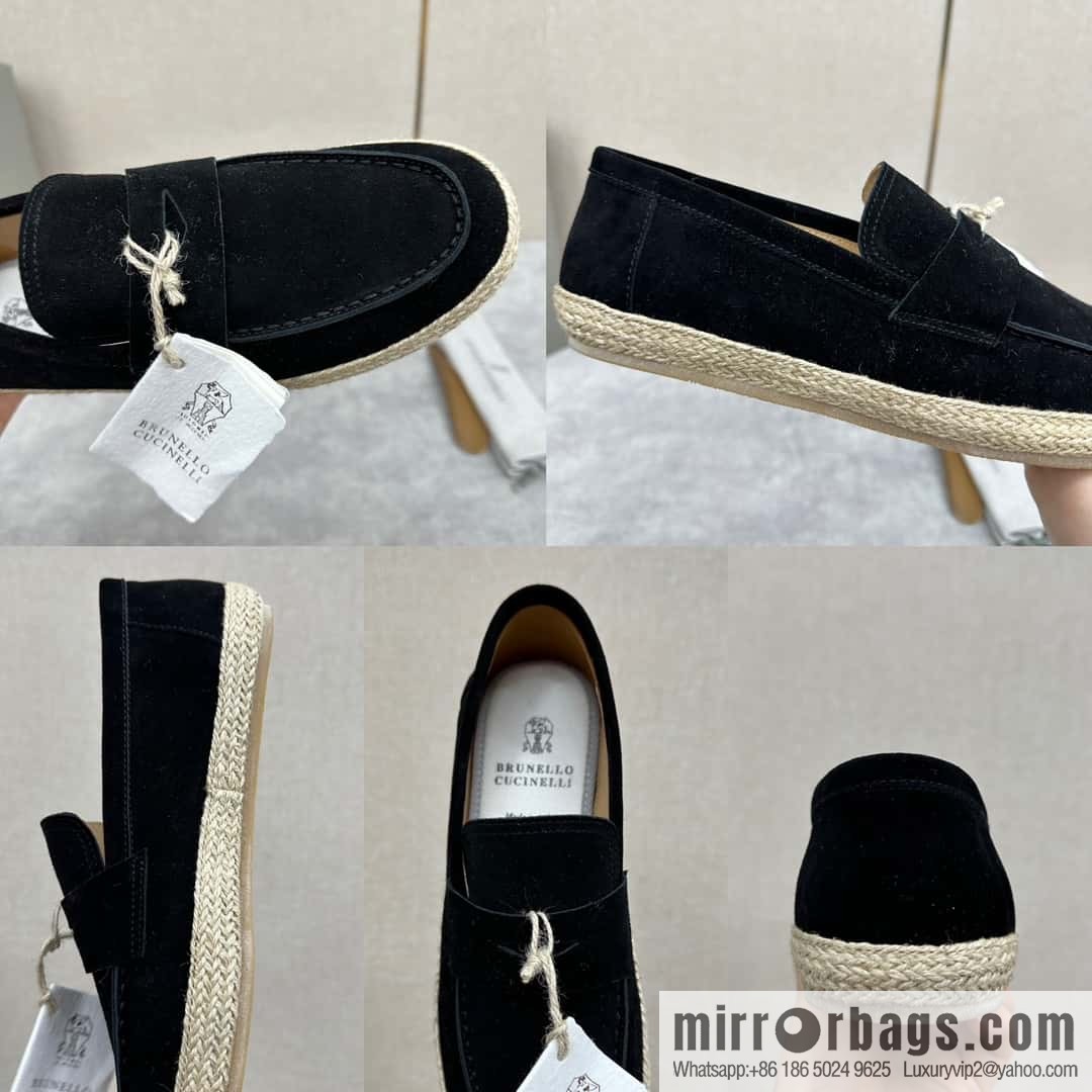 ππBC's new products are on the shelves Brunello Cucinell * straw casual loafers