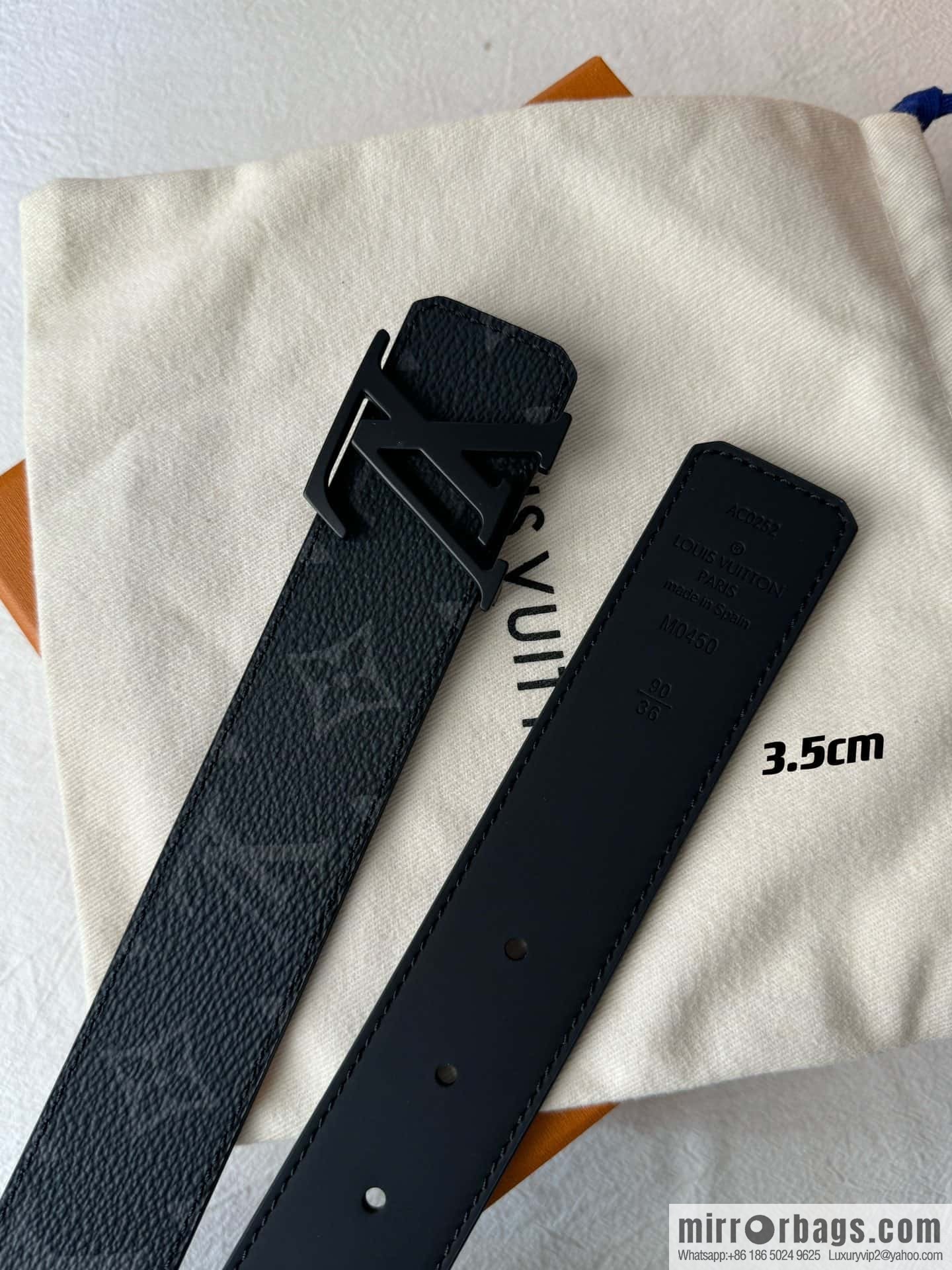 Lv micro-standard double-sided belt 3.5cm