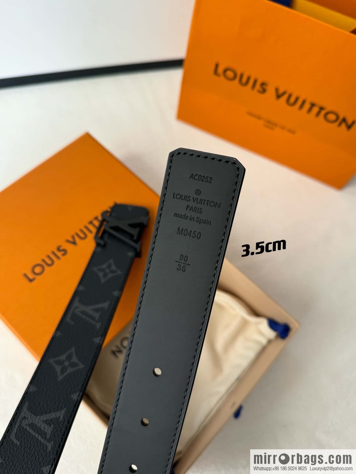 Lv micro-standard double-sided belt 3.5cm