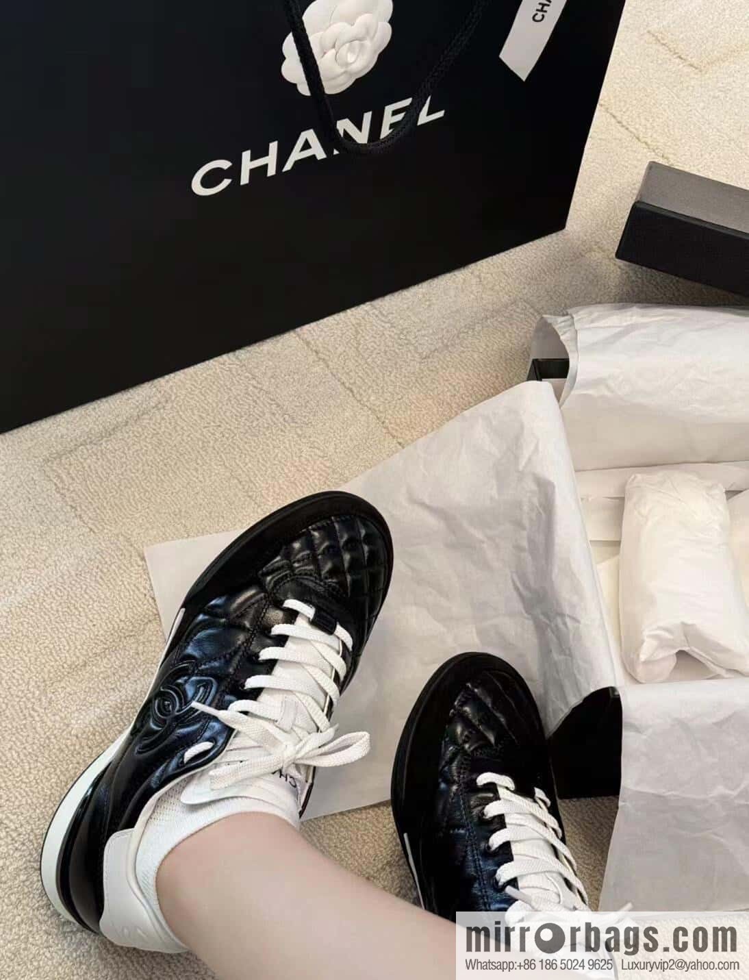 CHANEL Xiaoxiang Latest rhombus third generation, double C football shoes⚽