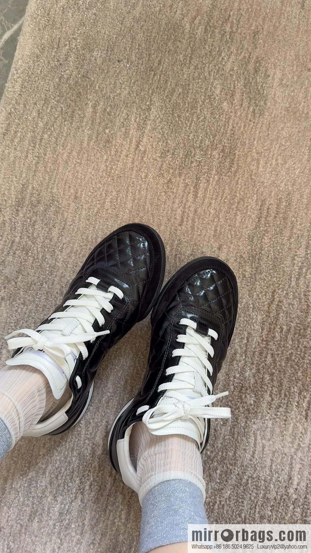 CHANEL Xiaoxiang Latest rhombus third generation, double C football shoes⚽