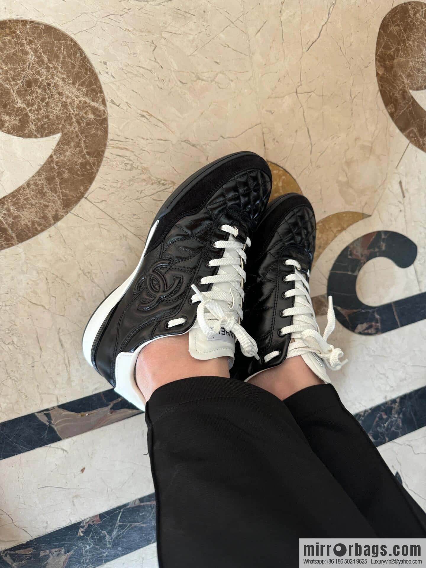 CHANEL Xiaoxiang Latest rhombus third generation, double C football shoes⚽