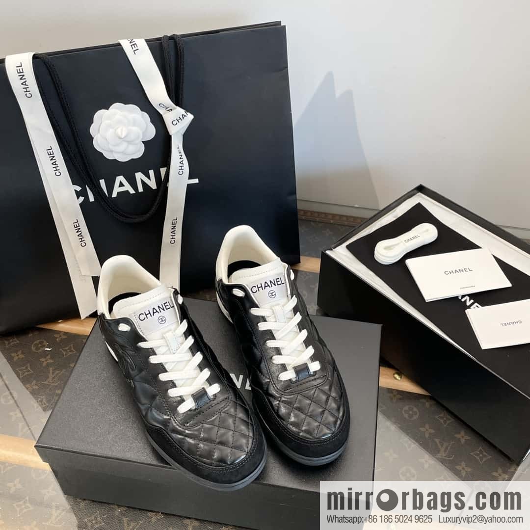 CHANEL Xiaoxiang Latest rhombus third generation, double C football shoes⚽