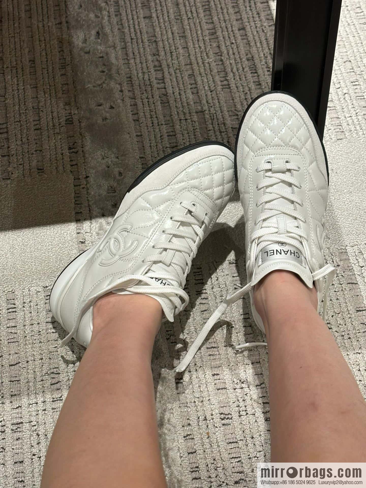 CHANEL Xiaoxiang Latest rhombus third generation, double C football shoes⚽