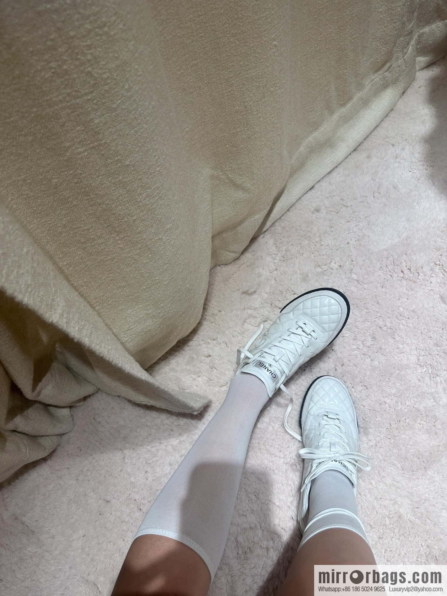 CHANEL Xiaoxiang Latest rhombus third generation, double C football shoes⚽