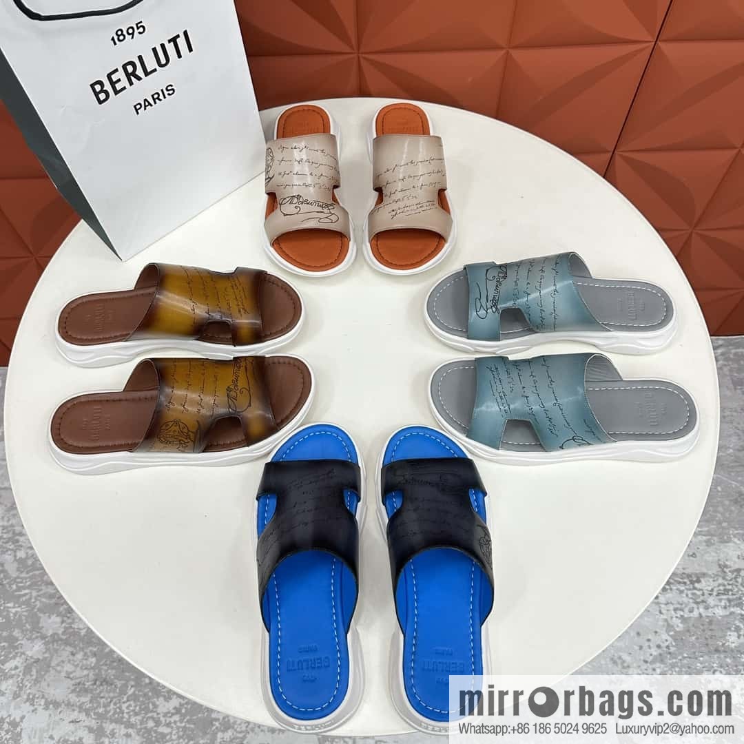 ๐๐Berlut Bruti 2024 Summer New Collection, Inspiration New Season, New Shadow Leather Slippers