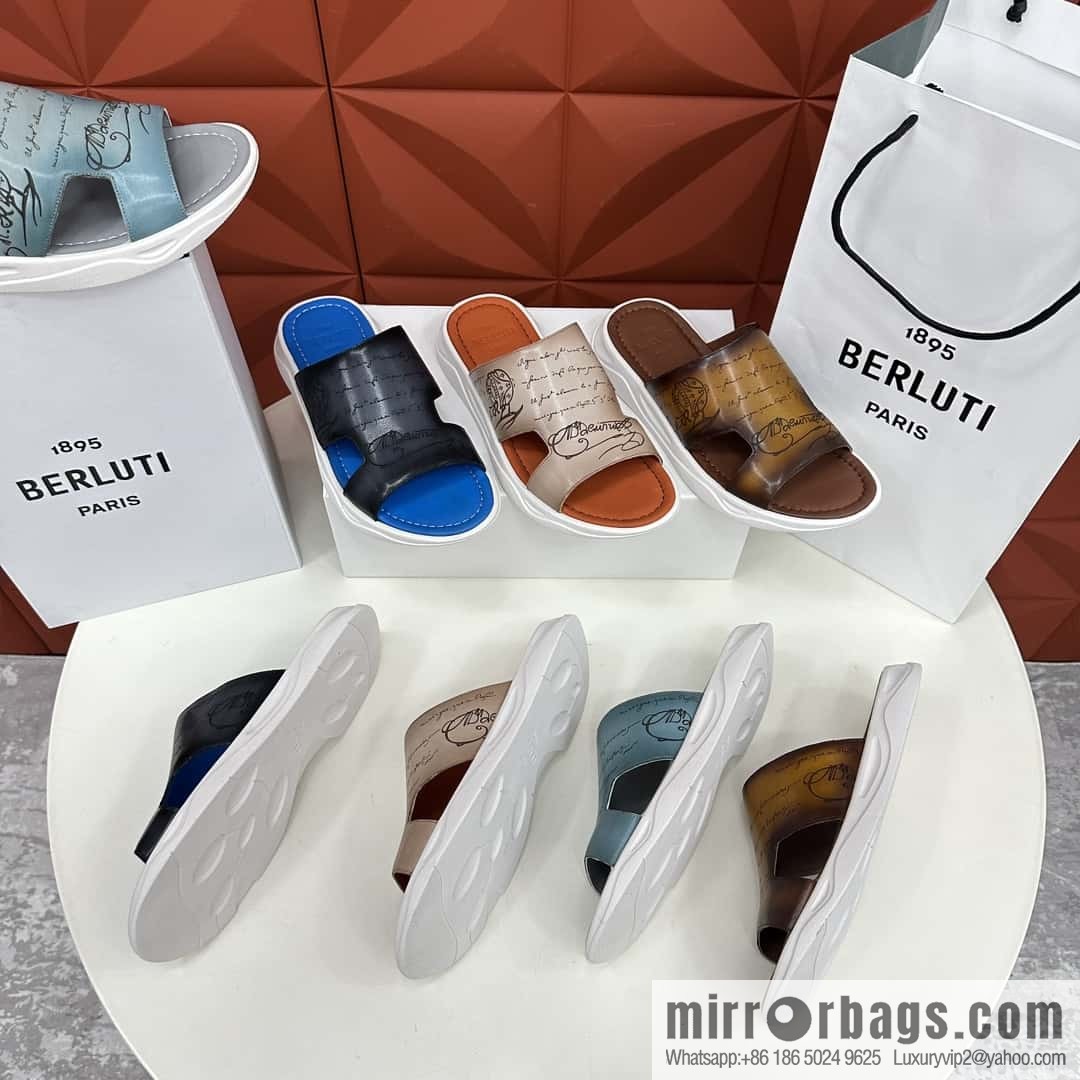 ๐๐Berlut Bruti 2024 Summer New Collection, Inspiration New Season, New Shadow Leather Slippers