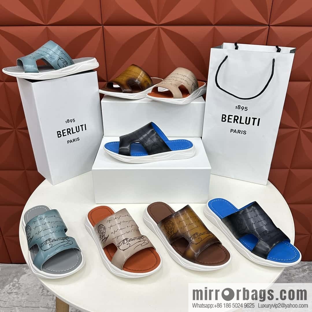 ๐๐Berlut Bruti 2024 Summer New Collection, Inspiration New Season, New Shadow Leather Slippers