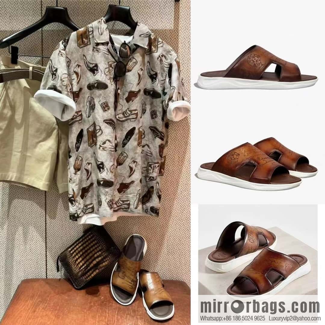 ๐๐Berlut Bruti 2024 Summer New Collection, Inspiration New Season, New Shadow Leather Slippers