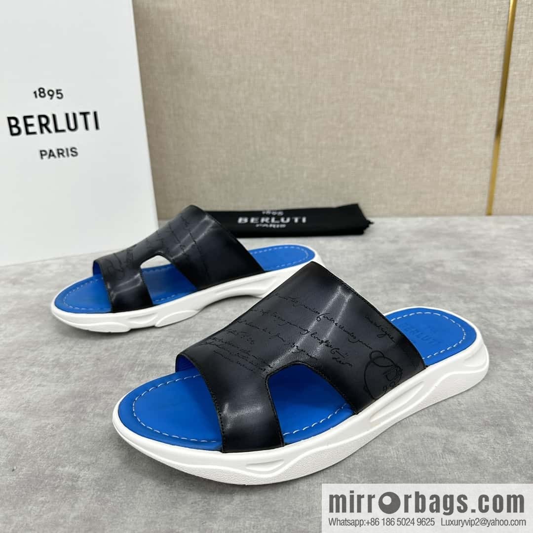 ๐๐Berlut Bruti 2024 Summer New Collection, Inspiration New Season, New Shadow Leather Slippers