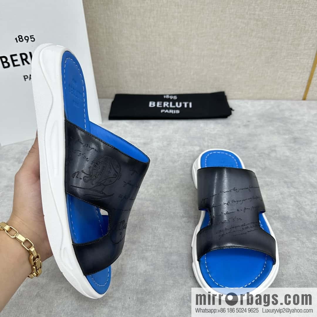 ๐๐Berlut Bruti 2024 Summer New Collection, Inspiration New Season, New Shadow Leather Slippers