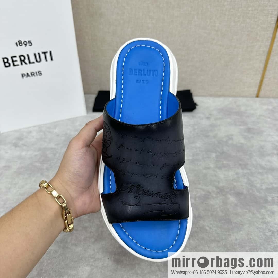 ๐๐Berlut Bruti 2024 Summer New Collection, Inspiration New Season, New Shadow Leather Slippers
