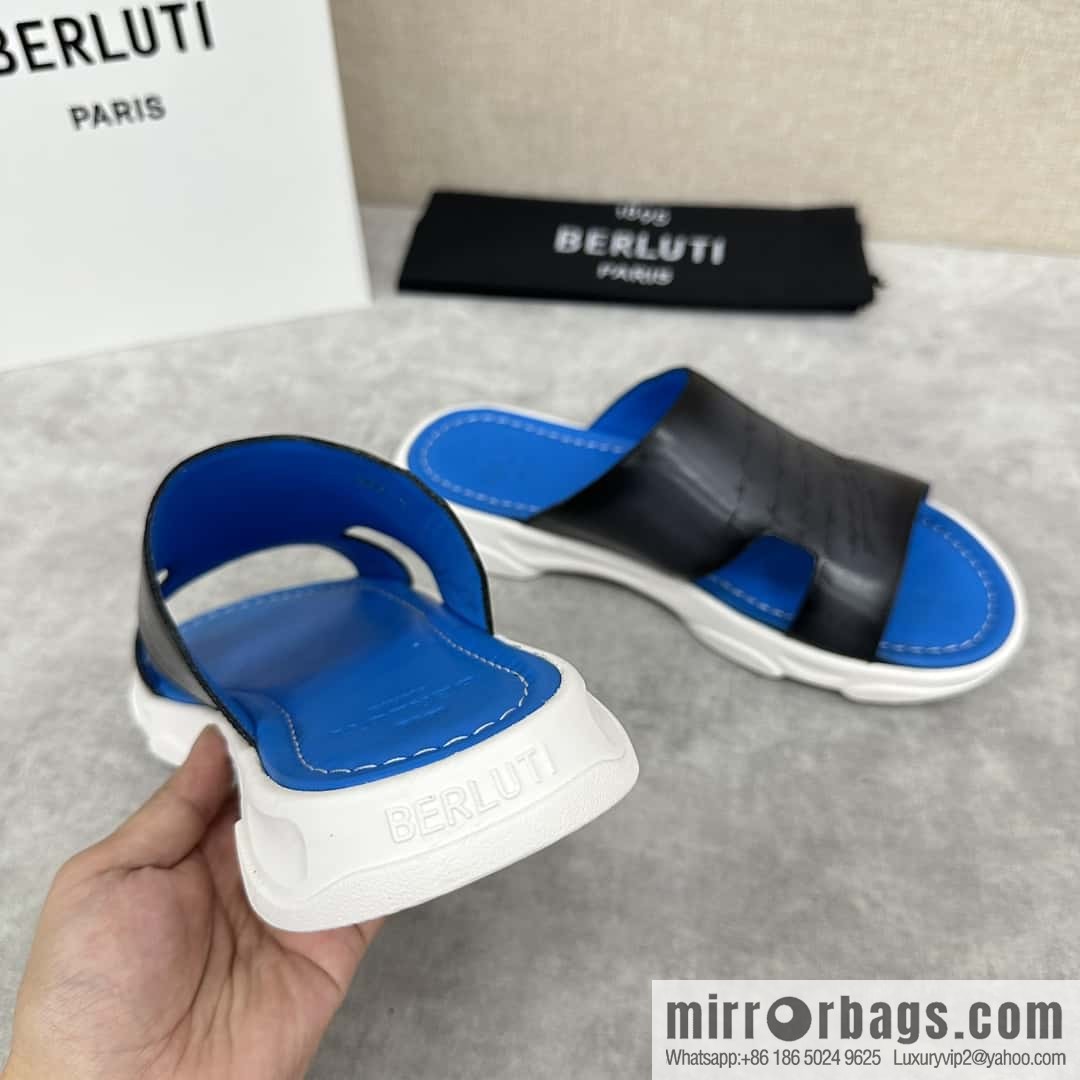 ๐๐Berlut Bruti 2024 Summer New Collection, Inspiration New Season, New Shadow Leather Slippers