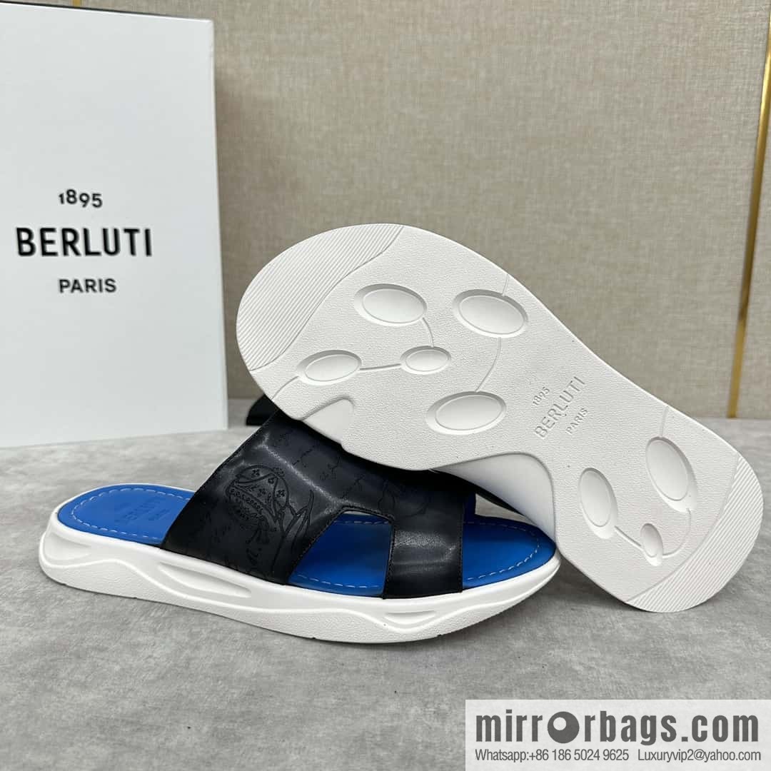 ๐๐Berlut Bruti 2024 Summer New Collection, Inspiration New Season, New Shadow Leather Slippers