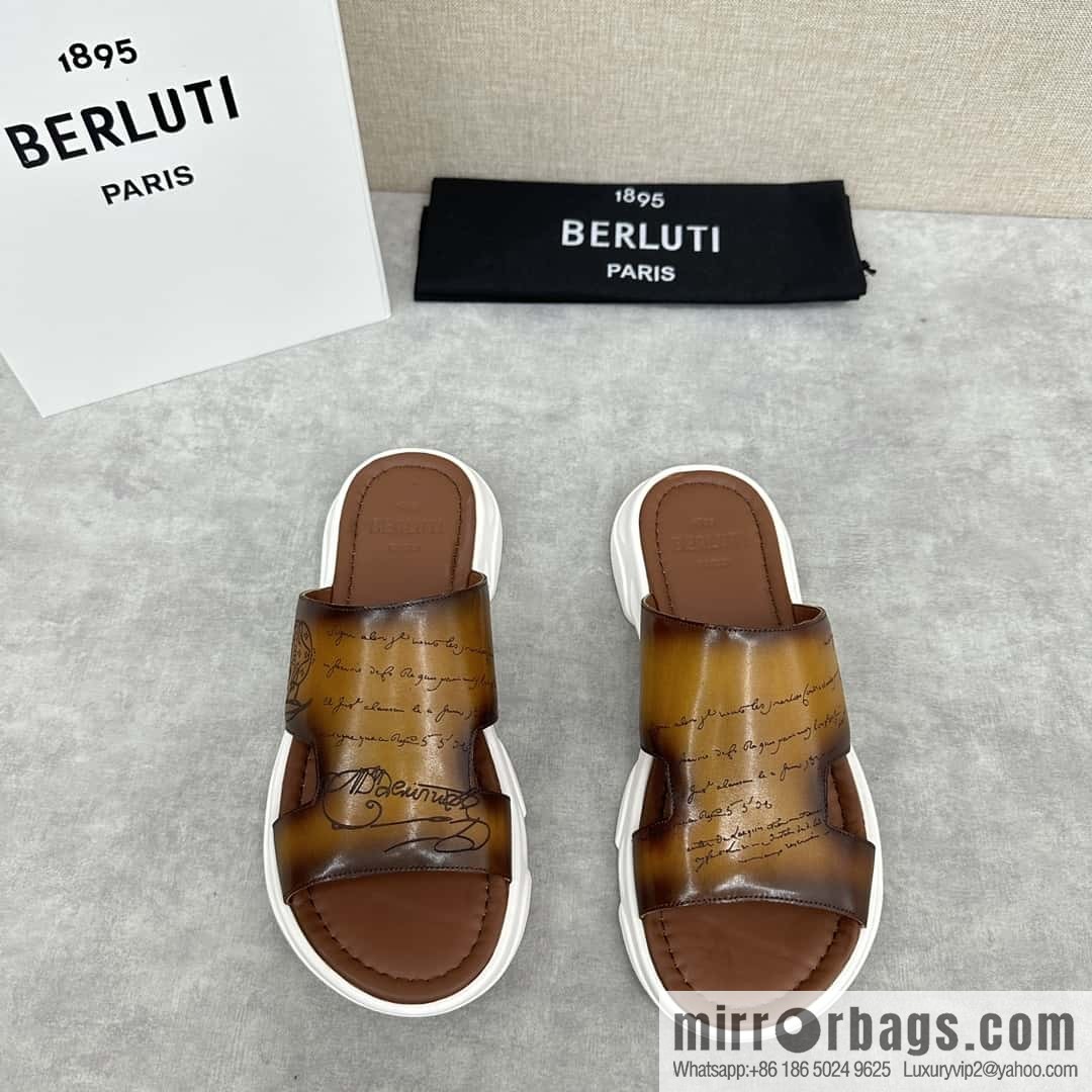 ๐๐Berlut Bruti 2024 Summer New Collection, Inspiration New Season, New Shadow Leather Slippers