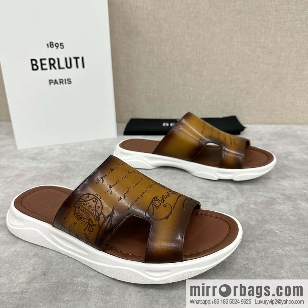 ๐๐Berlut Bruti 2024 Summer New Collection, Inspiration New Season, New Shadow Leather Slippers