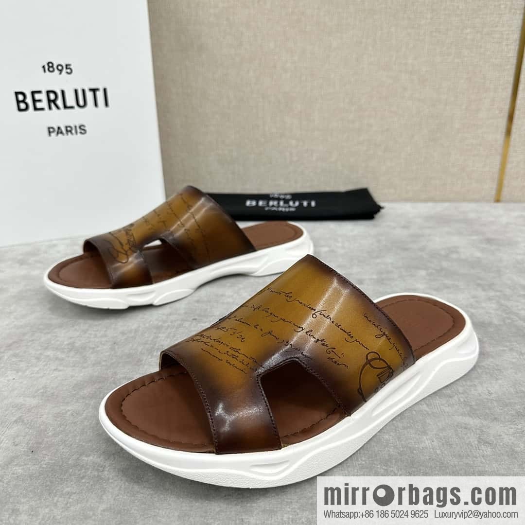 ๐๐Berlut Bruti 2024 Summer New Collection, Inspiration New Season, New Shadow Leather Slippers