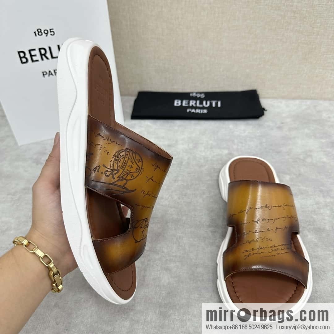 ๐๐Berlut Bruti 2024 Summer New Collection, Inspiration New Season, New Shadow Leather Slippers
