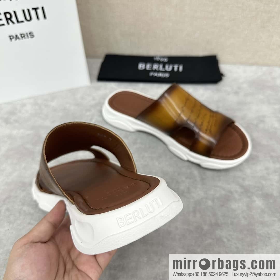 ๐๐Berlut Bruti 2024 Summer New Collection, Inspiration New Season, New Shadow Leather Slippers