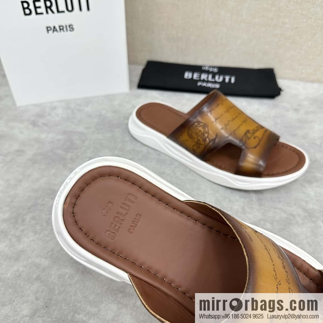 ๐๐Berlut Bruti 2024 Summer New Collection, Inspiration New Season, New Shadow Leather Slippers