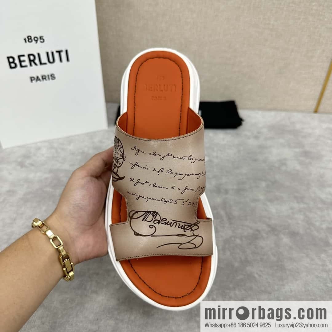 ๐๐Berlut Bruti 2024 Summer New Collection, Inspiration New Season, New Shadow Leather Slippers
