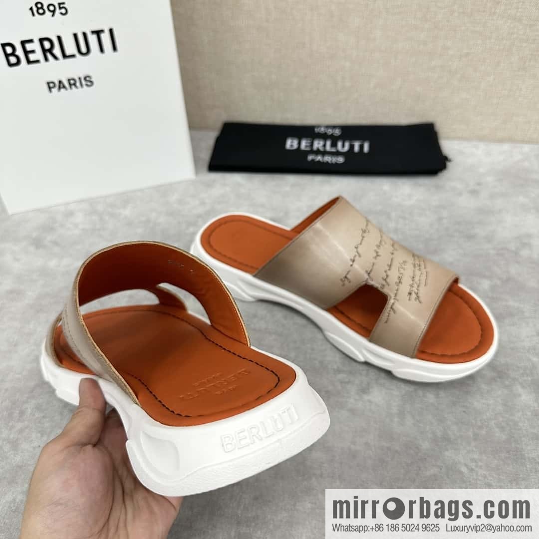 ๐๐Berlut Bruti 2024 Summer New Collection, Inspiration New Season, New Shadow Leather Slippers