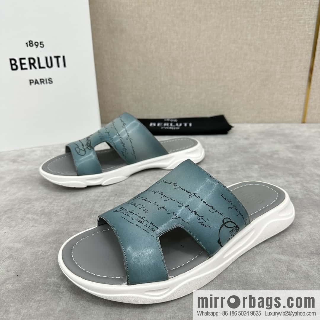 ๐๐Berlut Bruti 2024 Summer New Collection, Inspiration New Season, New Shadow Leather Slippers