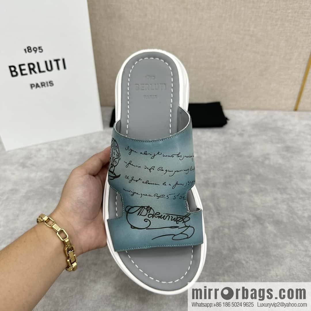 ๐๐Berlut Bruti 2024 Summer New Collection, Inspiration New Season, New Shadow Leather Slippers