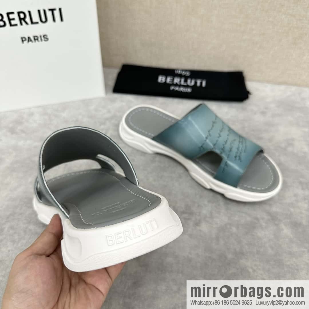 ๐๐Berlut Bruti 2024 Summer New Collection, Inspiration New Season, New Shadow Leather Slippers