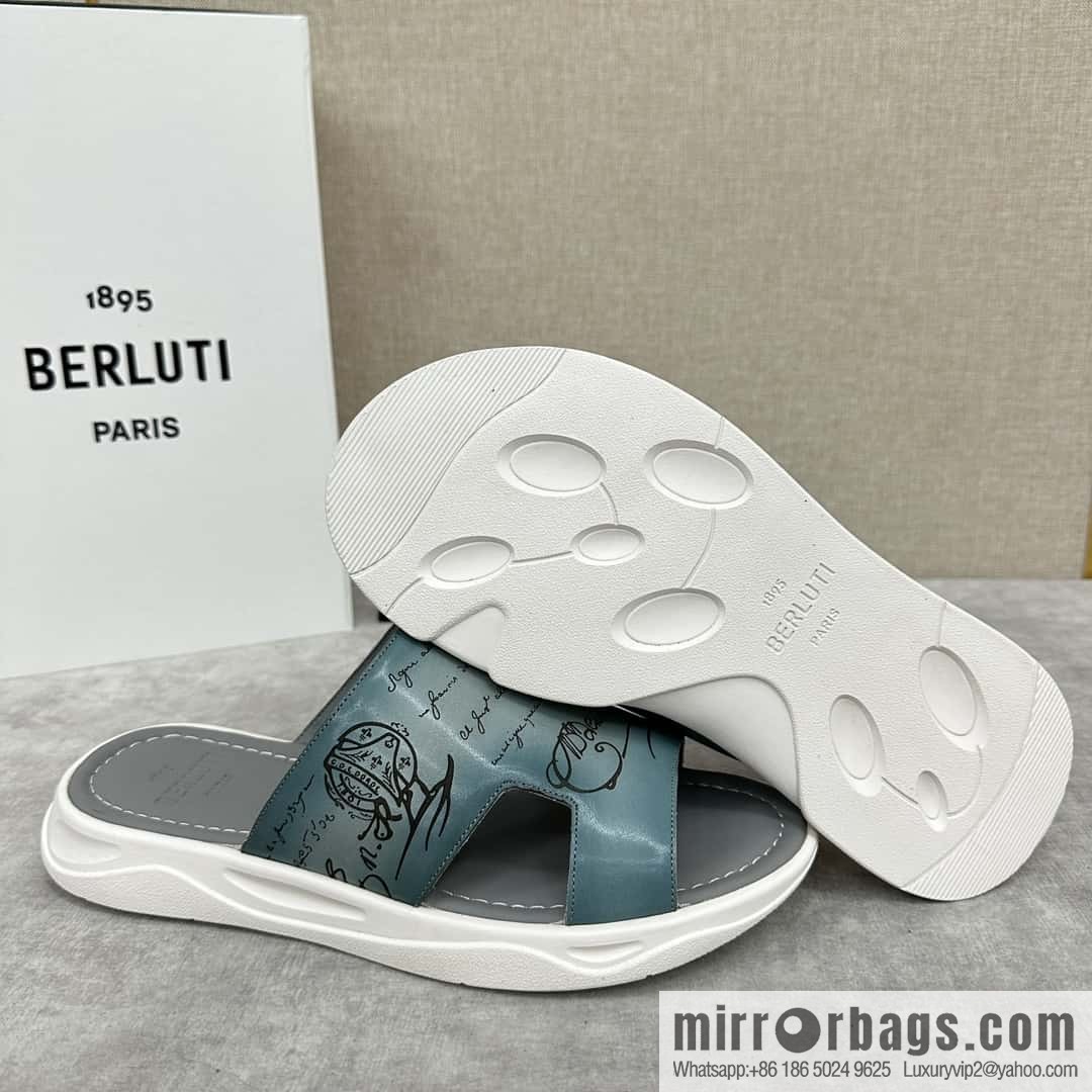 ๐๐Berlut Bruti 2024 Summer New Collection, Inspiration New Season, New Shadow Leather Slippers