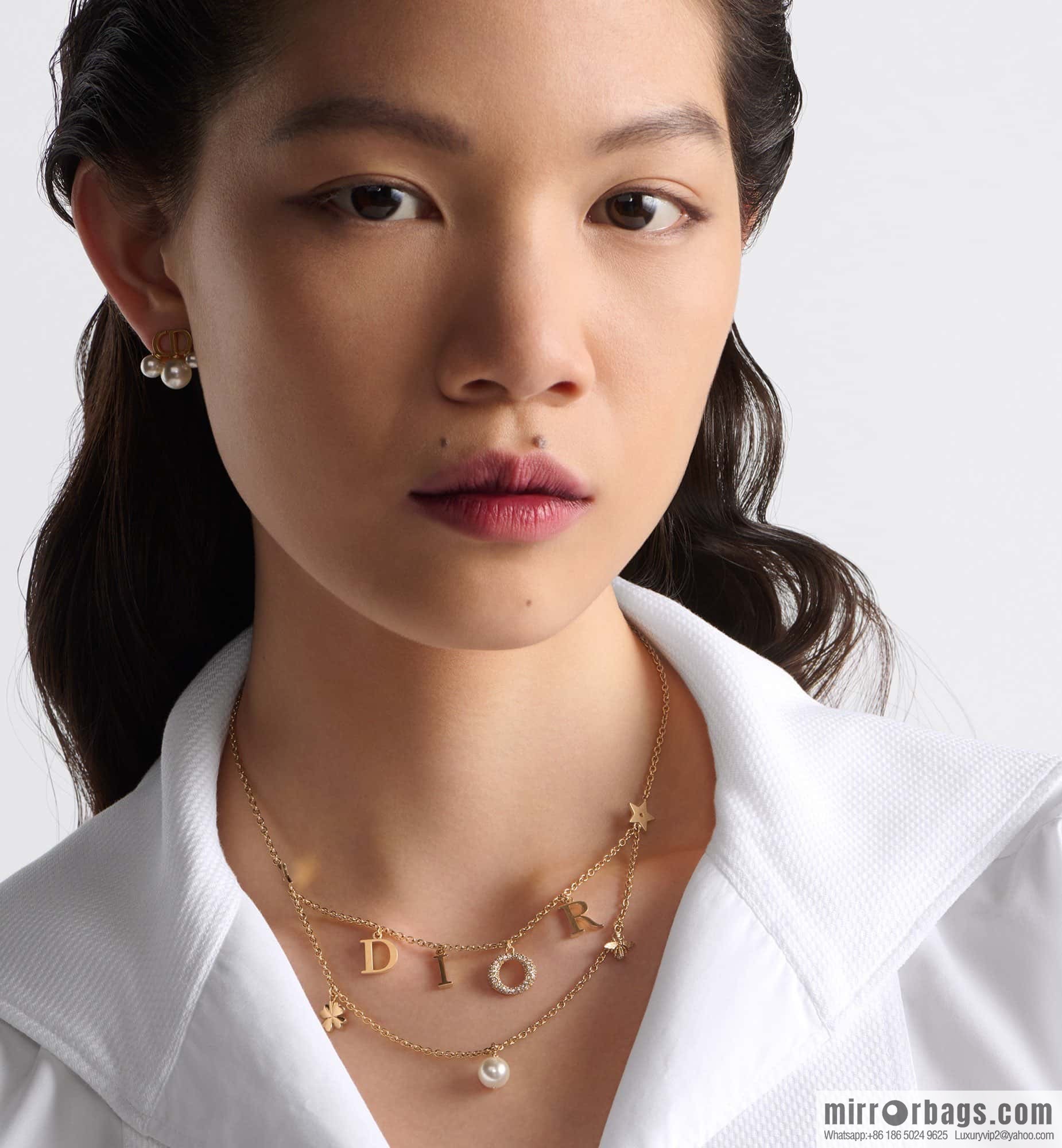New ☑️ Dior fringed letter pentagram bracelet, necklace