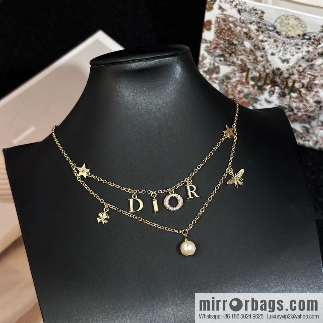 New ☑️ Dior fringed letter pentagram bracelet, necklace
