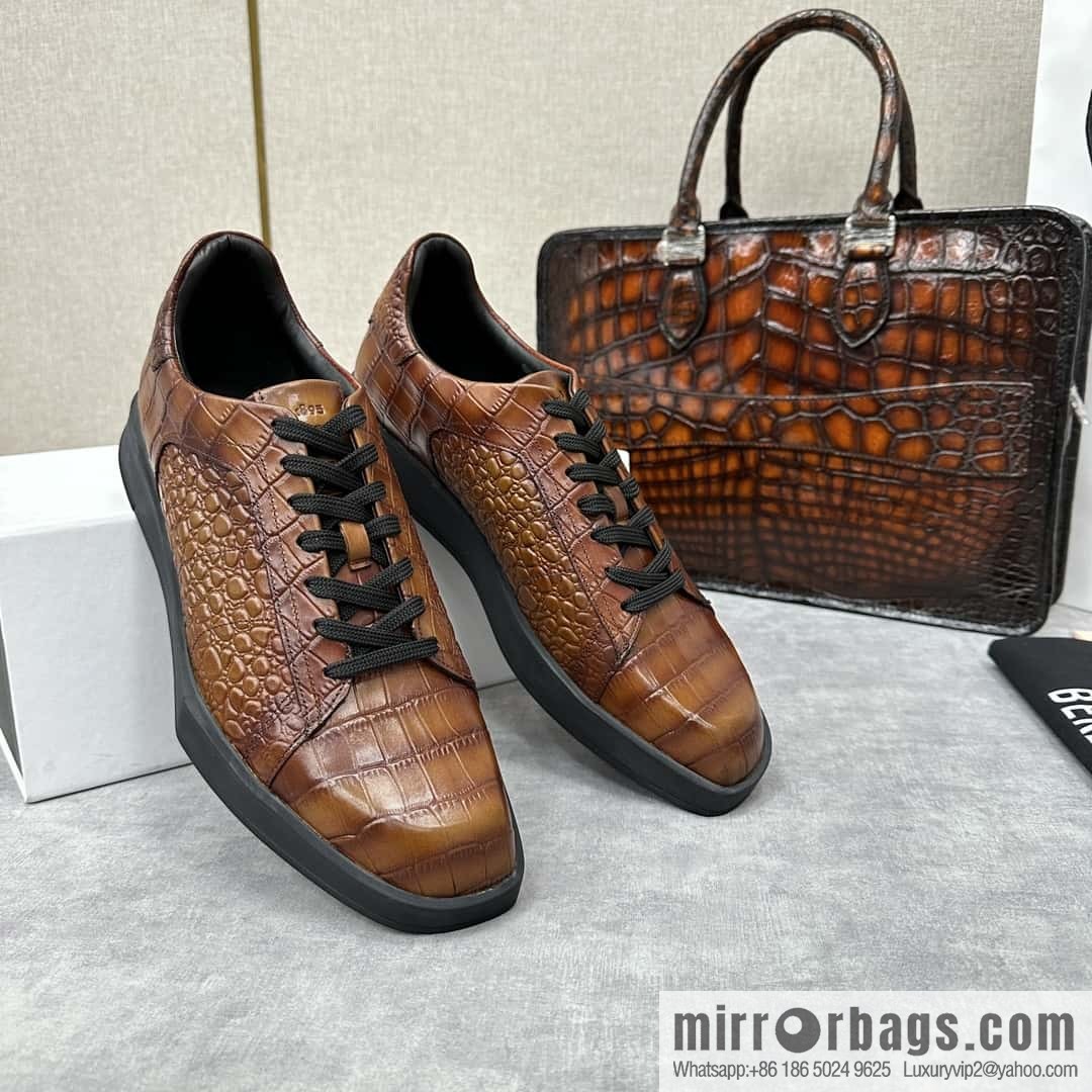 ๐๐Berlut Bruti, Geometric Styling Board Shoes Strike Stellar Casual Shoes Sneakers