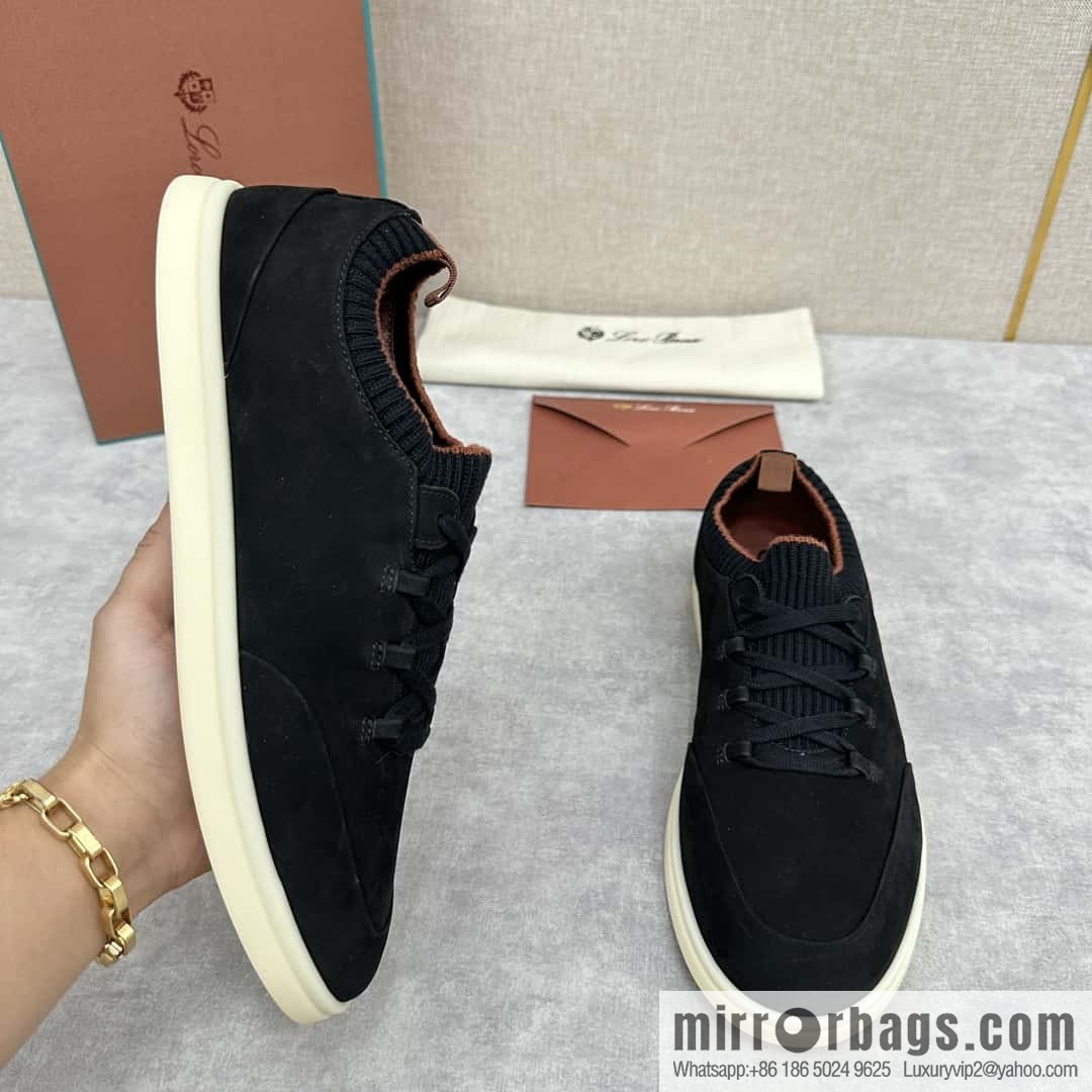 ππLP Replica Luxury Handbag New Loro Pian Soho Walk Men's Sneakers