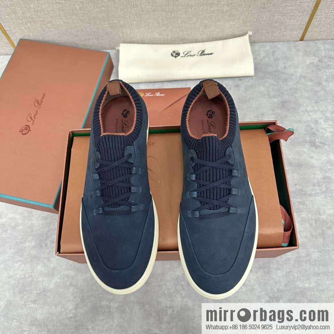 ππLP Replica Luxury Handbag New Loro Pian Soho Walk Men's Sneakers