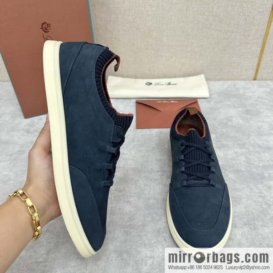 ππLP Replica Luxury Handbag New Loro Pian Soho Walk Men's Sneakers