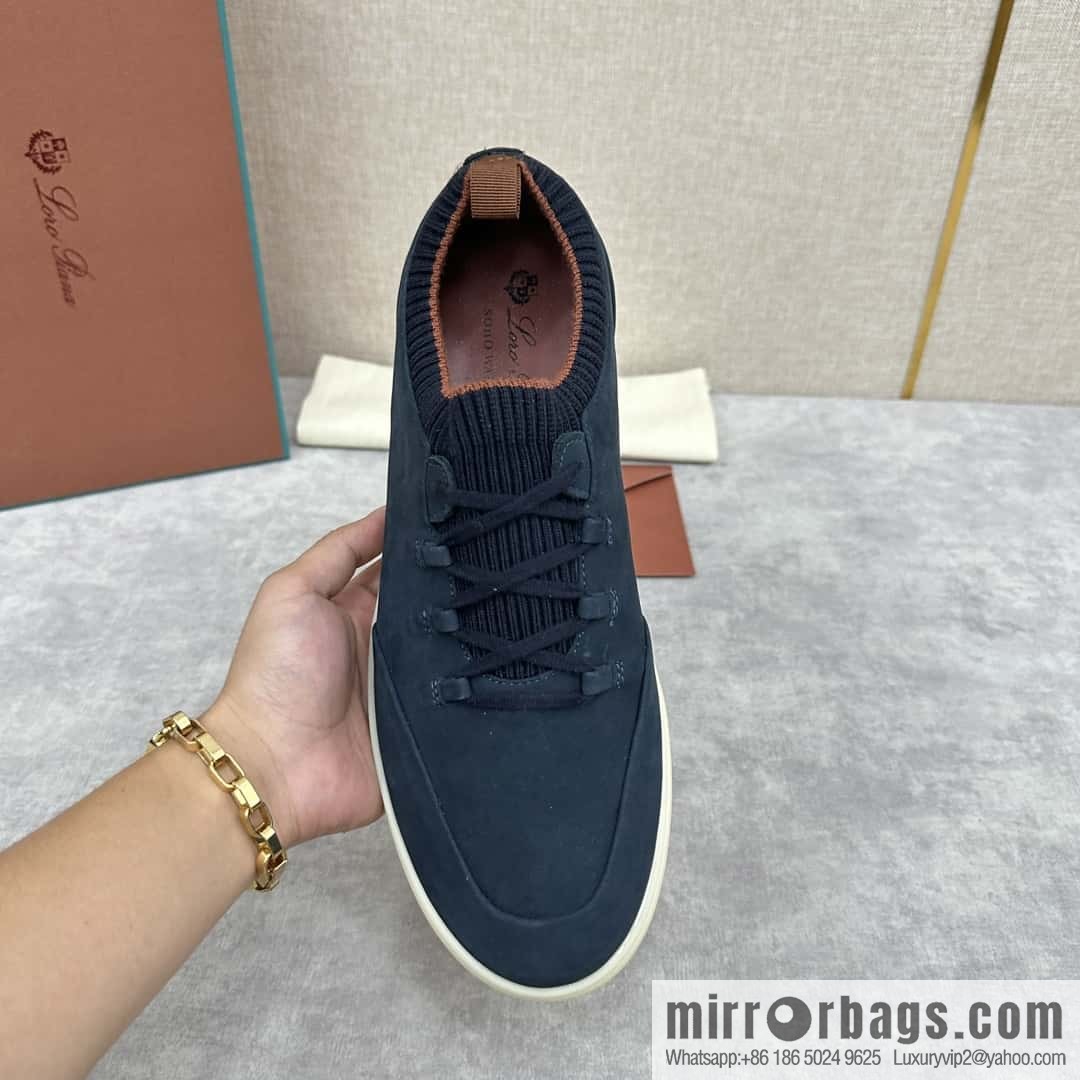 ππLP Replica Luxury Handbag New Loro Pian Soho Walk Men's Sneakers