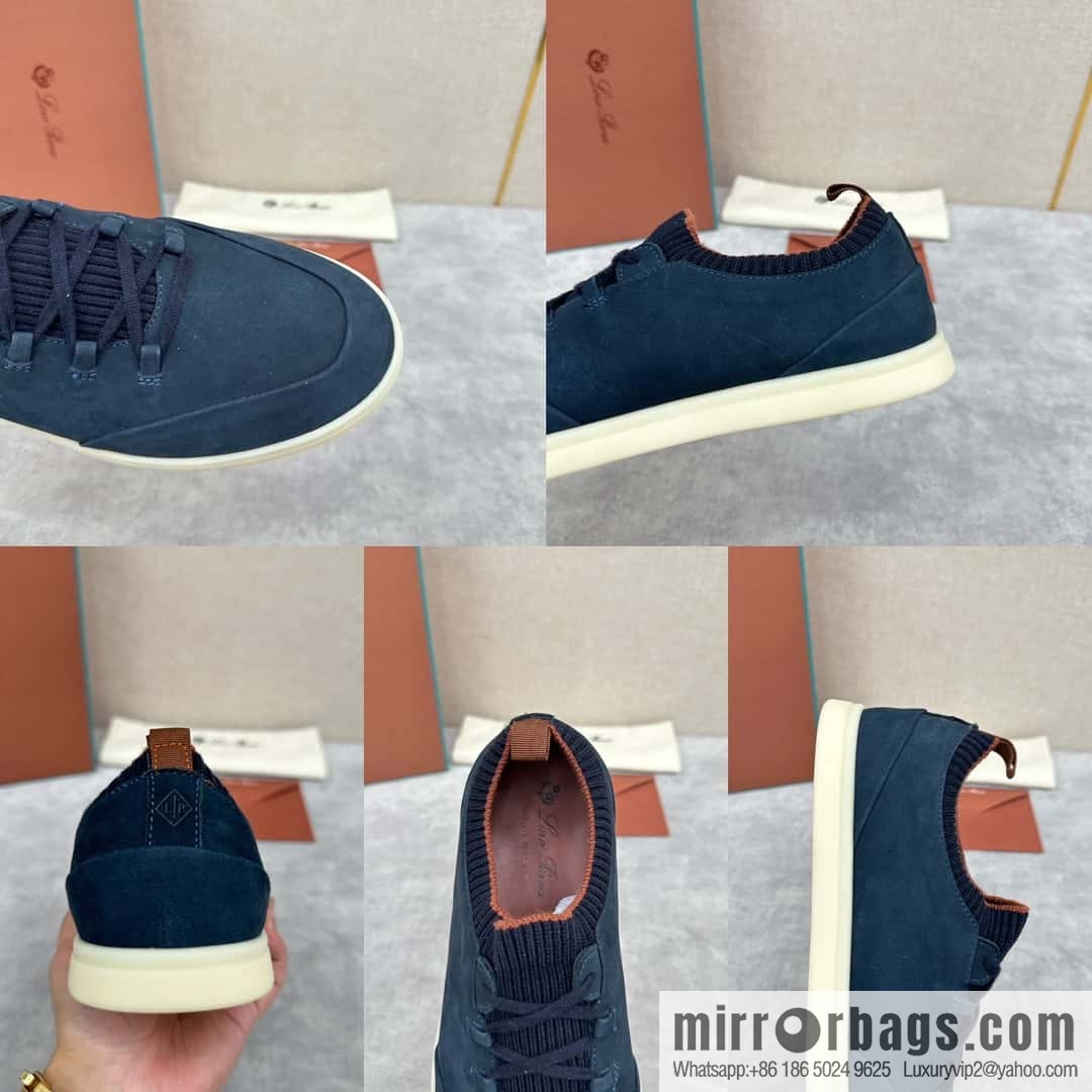 ππLP Replica Luxury Handbag New Loro Pian Soho Walk Men's Sneakers