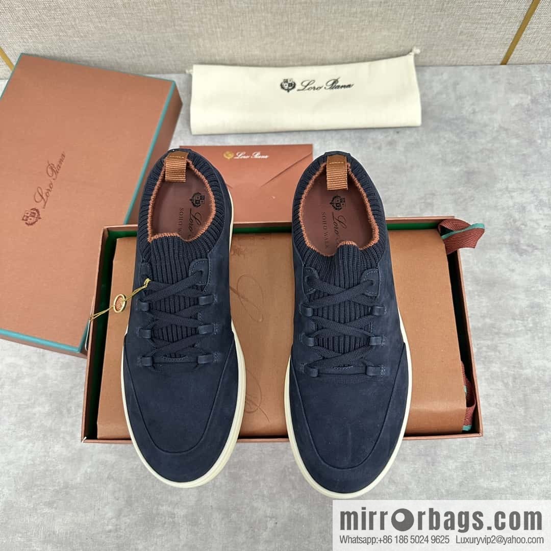 ππLP Replica Luxury Handbag New Loro Pian Soho Walk Men's Sneakers