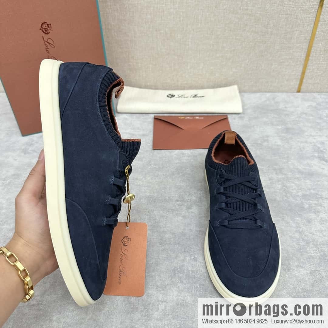 ππLP Replica Luxury Handbag New Loro Pian Soho Walk Men's Sneakers