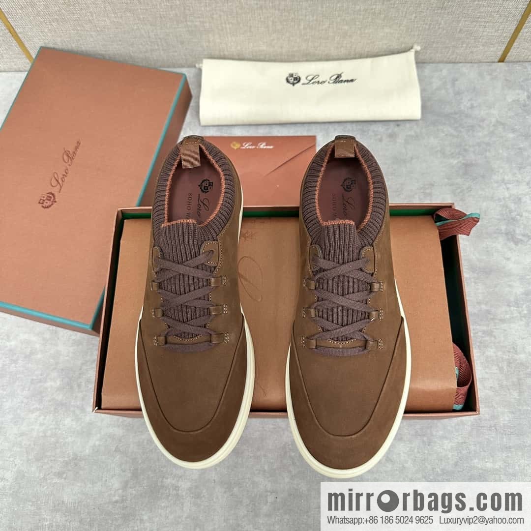 ππLP Replica Luxury Handbag New Loro Pian Soho Walk Men's Sneakers