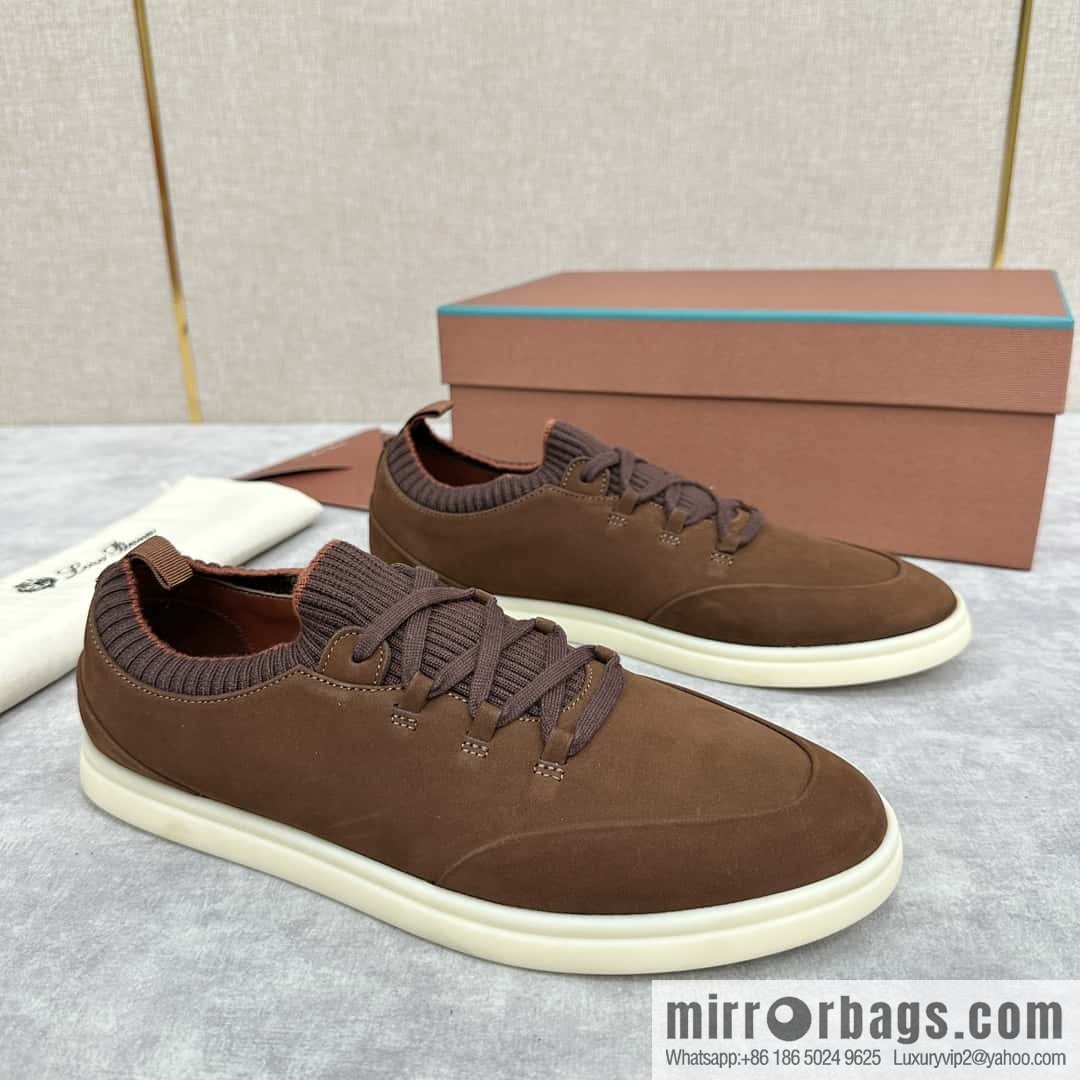 ππLP Replica Luxury Handbag New Loro Pian Soho Walk Men's Sneakers