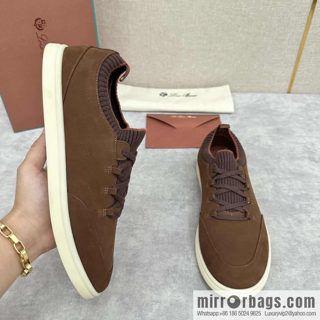 ππLP Replica Luxury Handbag New Loro Pian Soho Walk Men's Sneakers