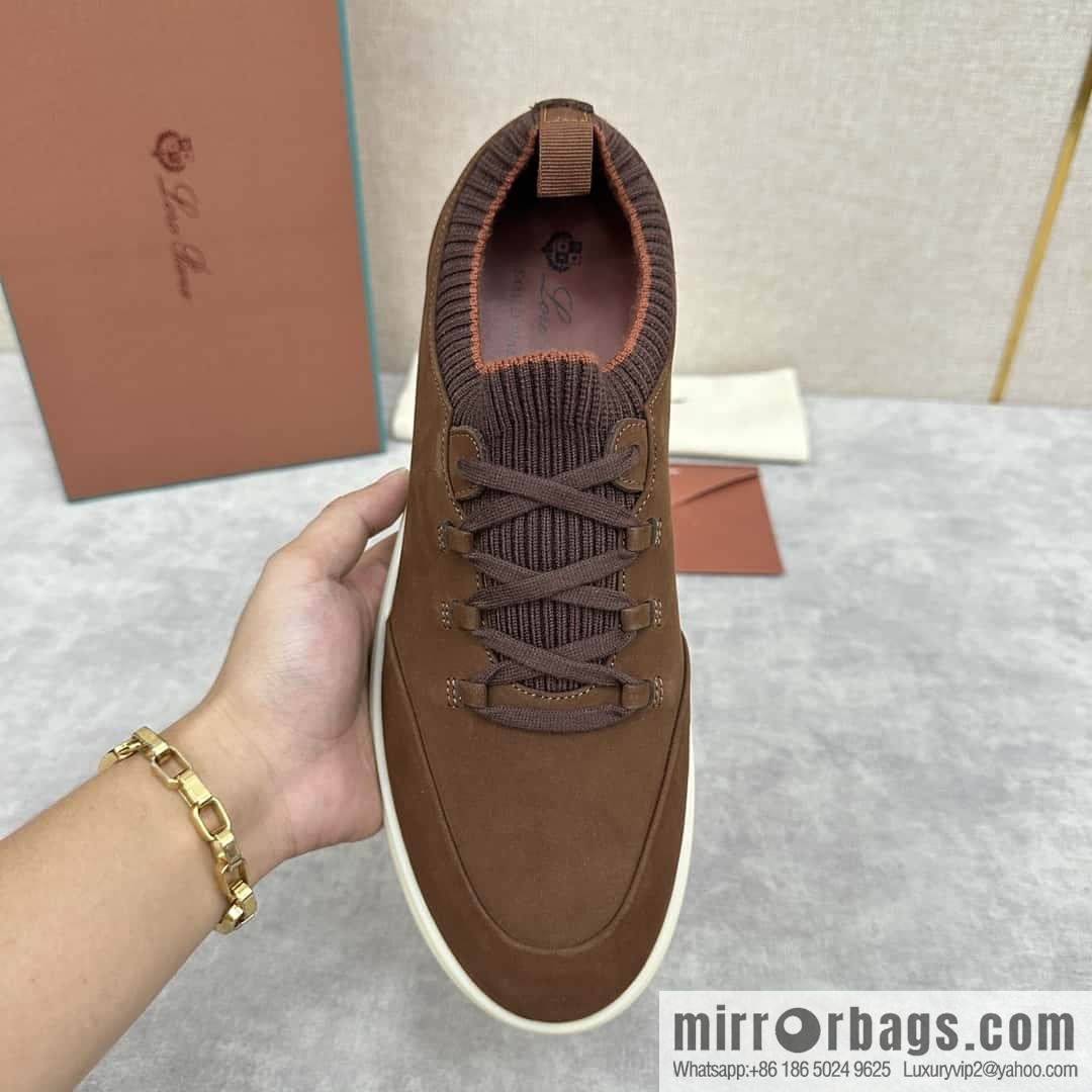 ππLP Replica Luxury Handbag New Loro Pian Soho Walk Men's Sneakers