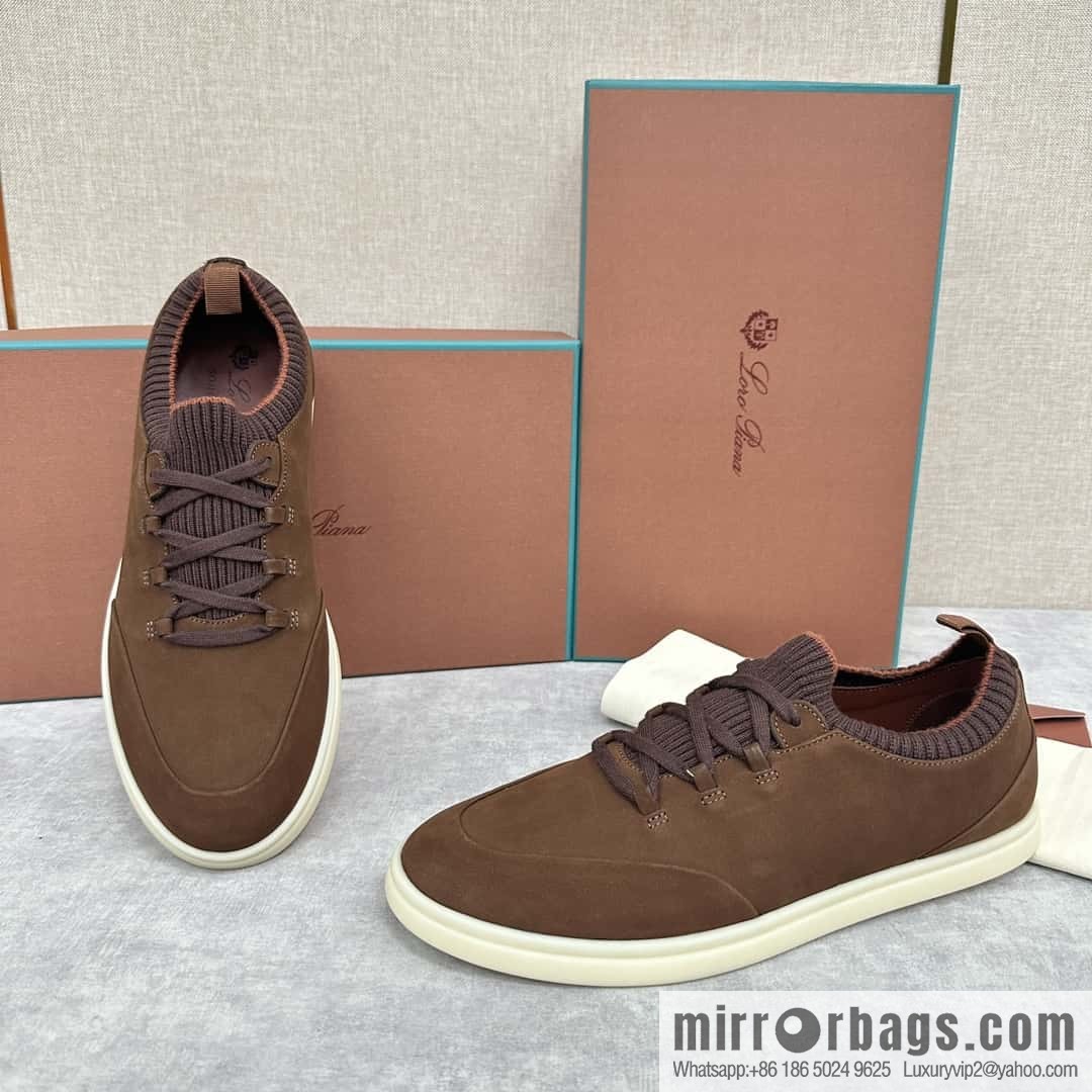 ππLP Replica Luxury Handbag New Loro Pian Soho Walk Men's Sneakers