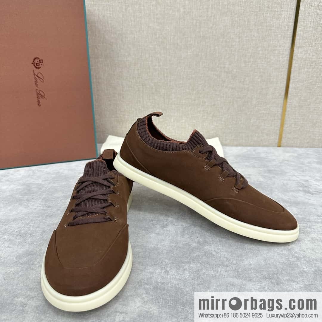 ππLP Replica Luxury Handbag New Loro Pian Soho Walk Men's Sneakers