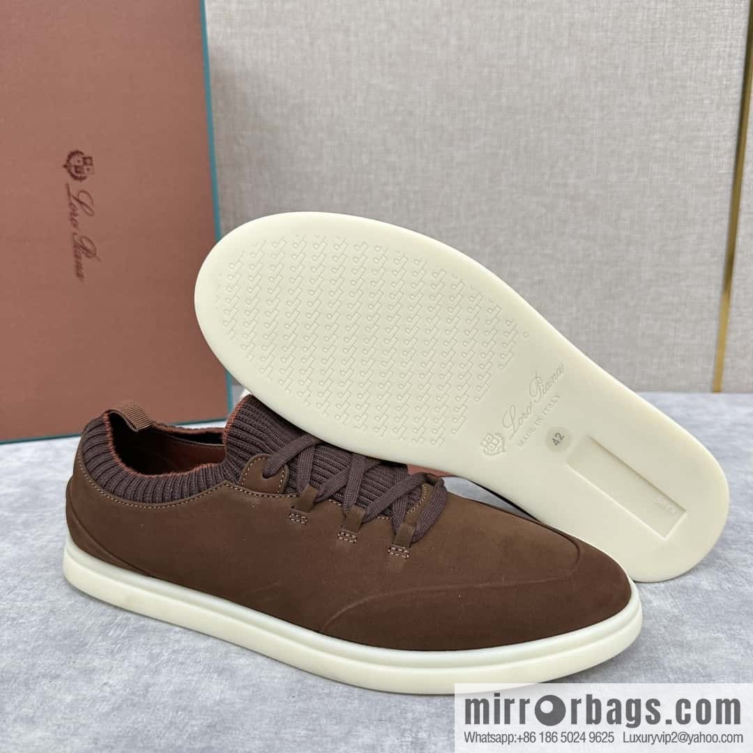 ππLP Replica Luxury Handbag New Loro Pian Soho Walk Men's Sneakers