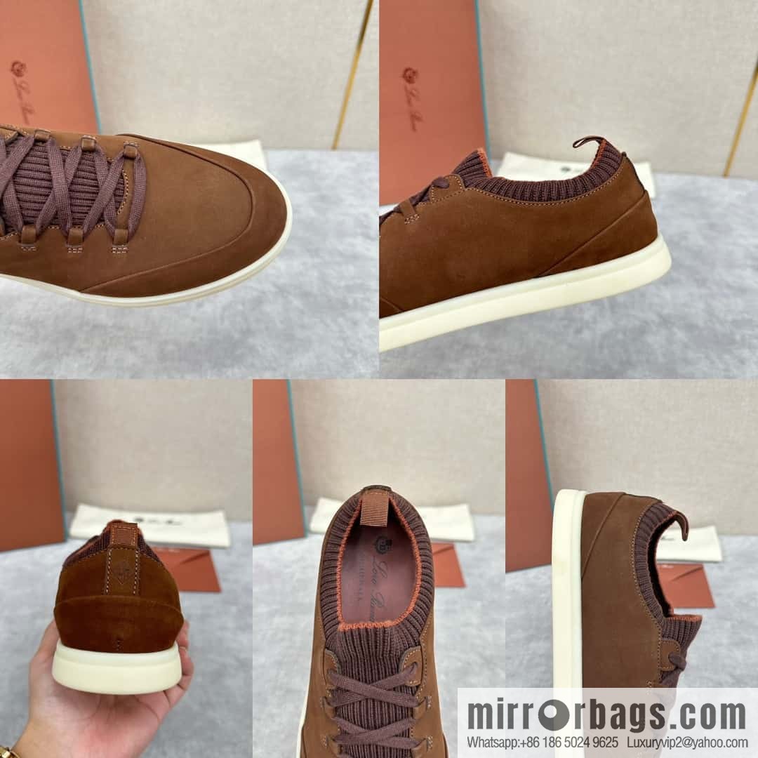 ππLP Replica Luxury Handbag New Loro Pian Soho Walk Men's Sneakers