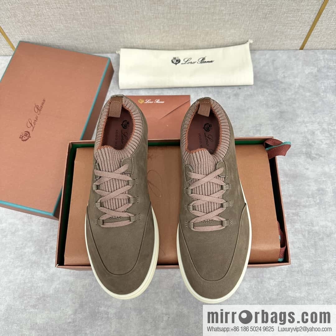 ππLP Replica Luxury Handbag New Loro Pian Soho Walk Men's Sneakers